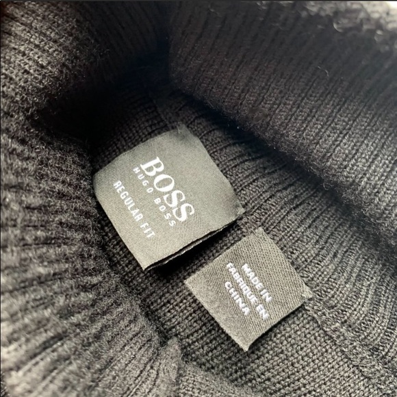 BOSS Hugo Boss Macabe Virgin Wool Patch Sweater - Picture 5 of 8